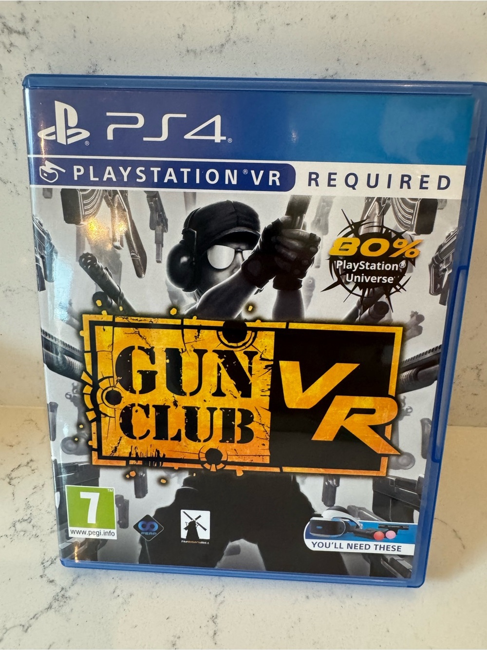 PS4 Gun Club VR Game - Black/Yellow Cover